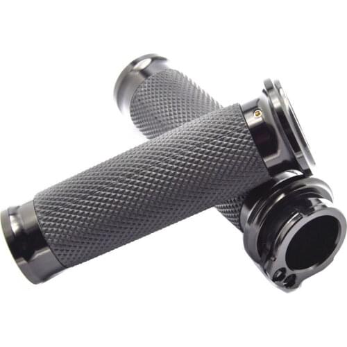 Universal 1"25mm Black Handlebar Handle Bar Hand Grips Motorcycle For Harley Honda Suzuki Yamaha Kawasaki Atv Scooter Offroad