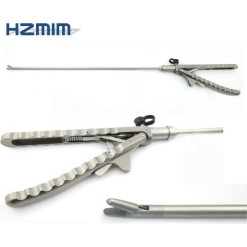 V type laparoscopic needle holder, curved needle holder forceps