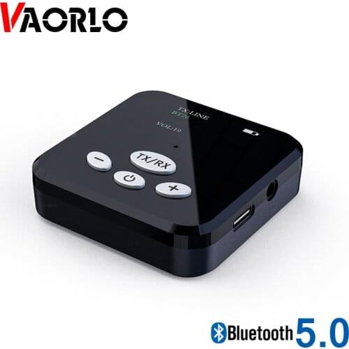 VAORLO OLED Display Bluetooth Adapter 2 In 1 Bluetooth Receiver Transmitter For Headphones TV Speaker Real Stereo Audio With AUX