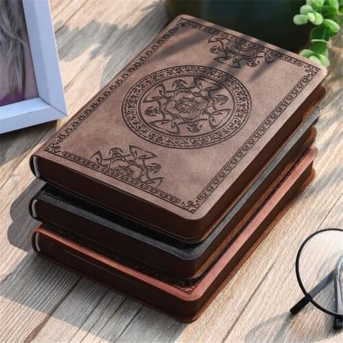 Portable Vintage Pattern PU Leather Notebook Diary Notepad Stationery Gift Traveler Journal 746D