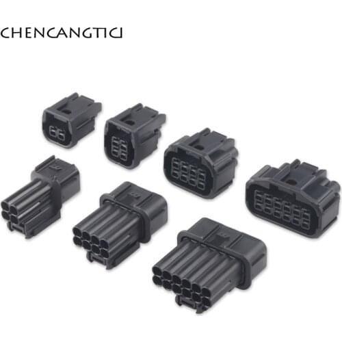 1 Set 2 4 8 12 Pin Waterproof Connector LED Headlight Speaker Socket for Honda Civic Odyssey XRV VEZEL Plug 6181-6850 6189-7423