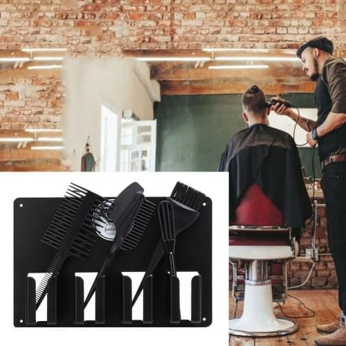 2Set/Pcs Wall Mounted Barber Hair Clipper Storage Rack Salon Tools Holder Stand Shelf Hair Storage Rack Salon Tools Holder Stand