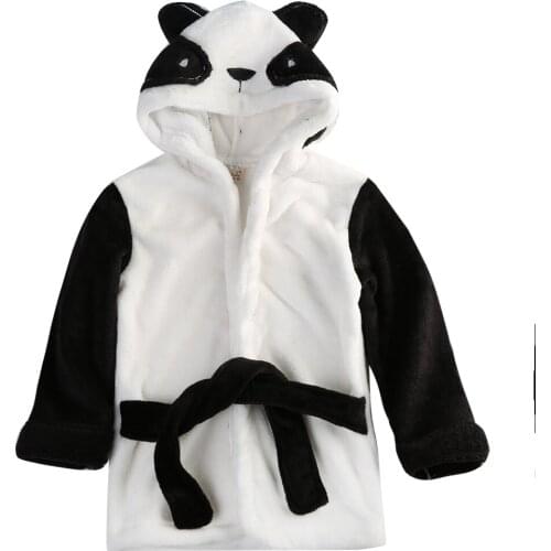 2018 Newborn Boy Girl Animal Bathrobe Baby Hooded Bath Robe Towel Infant Bathing Honey Cosplay Cute Baby Clothing SS