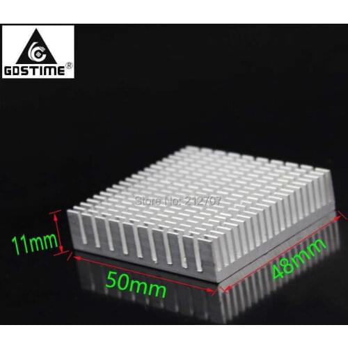 5Pcs Gdstime 50x48x11mm Aluminum Heatsink Extruded Heat sink Cooling Radiator