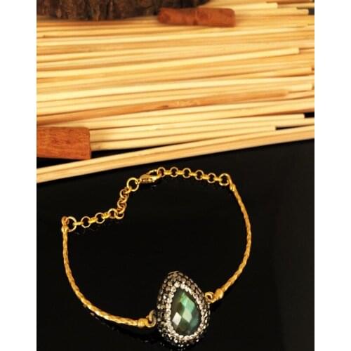 Dr stone natural stone handmade labradorite stone gold plated anatoli 439744950