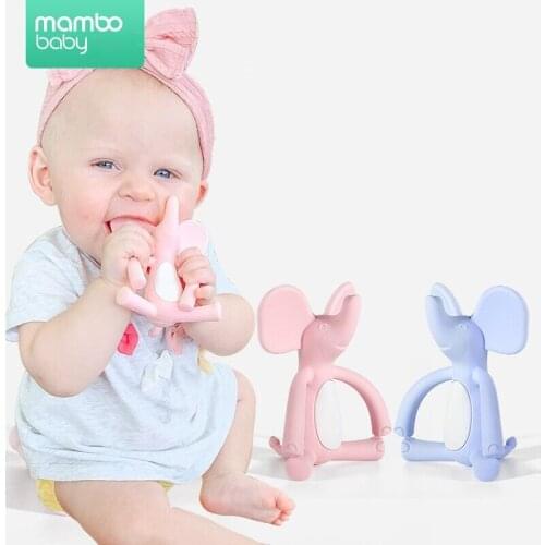 Baby Teether, Pacifier, Food Grade Nano Silicone Baby Teething Toy, Soft Infant Teether Chew Toy Natural Organic BPA Free