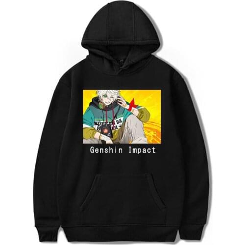 Genshin Impact casual Cool Print Fashion Top Plus Size Streetwear Game Hoodies Sweatshirts Hip Hop Fashion Hot Graphic Women/Men