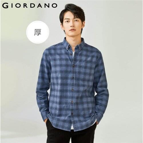 Мужские хлопковые рубашки Giordano China At AliExpress