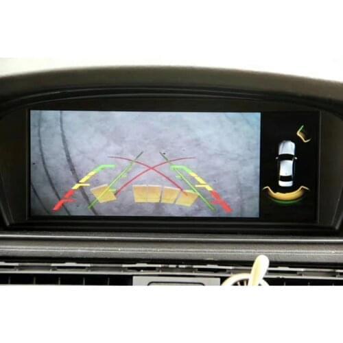 Rear-view Camera with Adjustable Parking Guidelines Car Video Interface for BMW CIC Series 3/5/7/X1/X3/X5 2009-2012