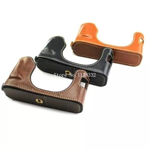 Classical New Arrival Half Body Set Cover Shoulder Strap for Fujifilm Fuji X-100 X100 U Leather Camera Bag Case