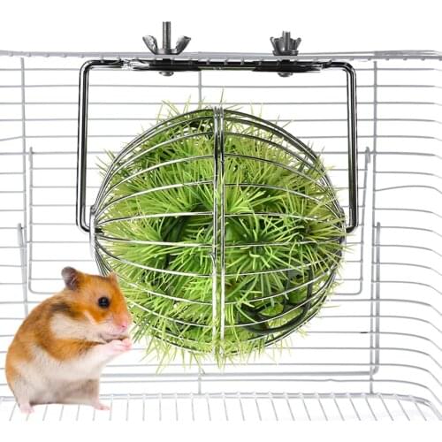 Rabbit Guinea Pig Grass Ball Pet Feeder Multipurpose Hay Ball Hanging Ball Feeder Toy Feeding Supplies for Chinchilla Rabbit
