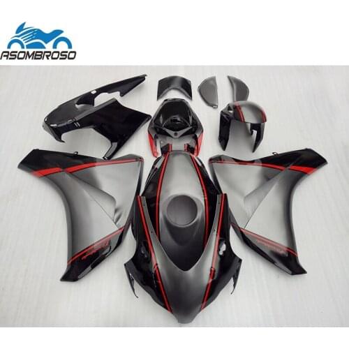 Injection Molding Best price bodykits for HONDA CBR 1000 RR fairing kit 2008 2009 2010 2011 red black set CBR1000RR MJ84