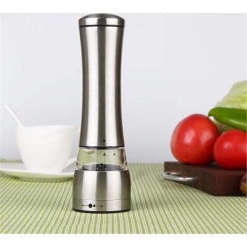 Stainless Steel Pepper Grinder Manual Ceramic Core Black Pepper Mills Grinding Bottle Cruet Kitchen Tools Accessories