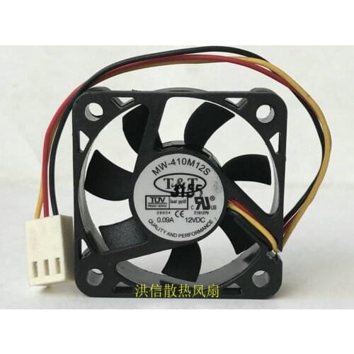New T & T 4010 mw-410m12s DC12V 0.09A three wire speed measurement 4cm silent cooling fan