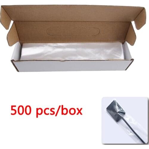 500pcs/box Disposable Plastic X-Ray Sensor Protector Mouth Mirror Sleeves X-Ray Sensor Sleeves Protective Film Cover Material