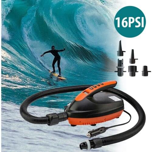 Portable Car Inflatable Pump High Pressure Electric Air Pump For Outdoor Paddle Board And Boat Airbed Kayak