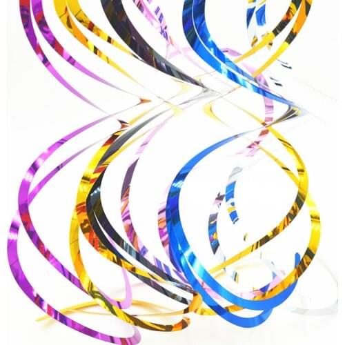 10pcs/pack Ceiling Hanging Swirl Decoration Metallic For Christmas Birthday Wedding Decoration Baby Shower Party Supplies