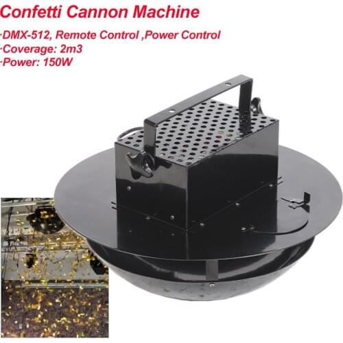 150W Confetti Streamer Cannon Machine DMX512 Remote Control Four Heads Electric Paper Confetti launcher Cannon Equipment
