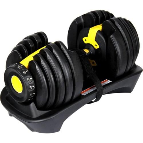 Adjustable dumbbell 24kg 52.5 lbs Mens gym Quick and automatic adjustment dumbbells