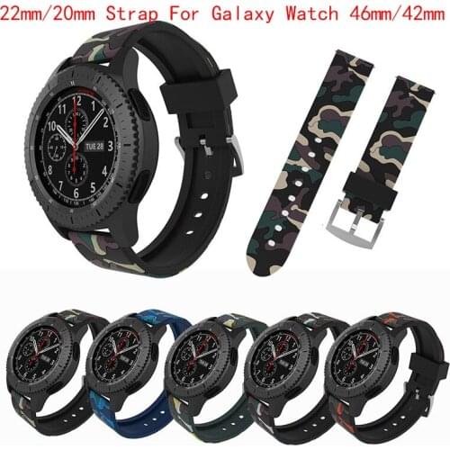 22mm/20mm Strap For Galaxy Watch 46mm/42mm Soft Rubber Soft Silicone WatchBand Light Sport Watch Accessories Huawei Watch Correa