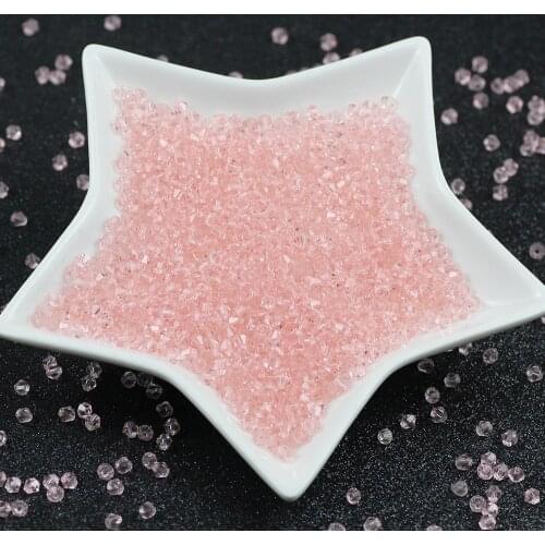 Pink AB Bicone Handiwork Austrian faceted Crystal Glass Beads 4mm 100pcs Loose Spacer Beads for Jewelry Making DIY accessories