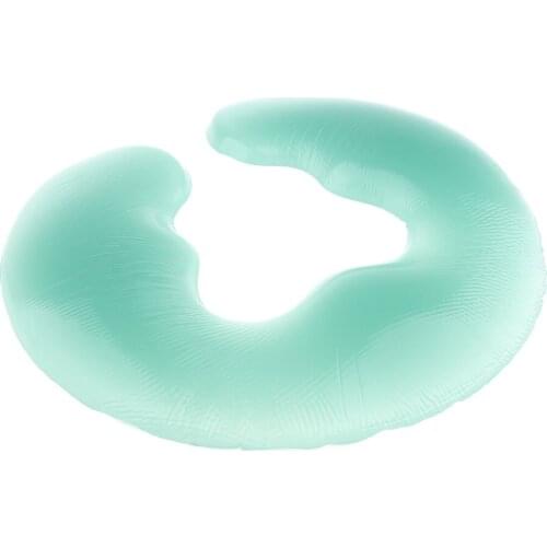 U Shape Beauty Salon Silicone SPA Massage Pillow Face Relax Cushion Reusable and Washable Green