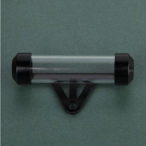 Universal Black Waterproof Motorcycle Motorbike Tube Tax Disc Cylindrical Holder Frame Real Moto Accessories car-styling