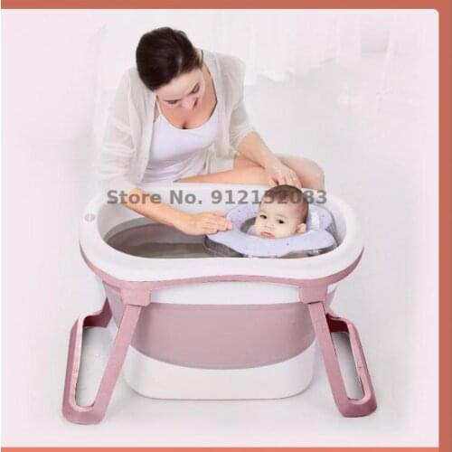 Century Baby Baby Bath Basin Baby Bath Bucket Newborn Baby Swimming Bucket Family Foldable Thickened Large