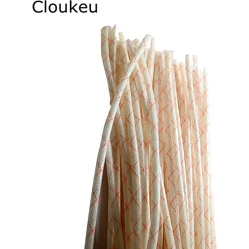 Yellow wax tube 25mm Fiberglass sleeving 25MM High temperature insulated wire casing 125 Celsius