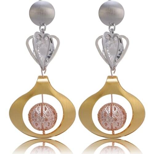 Gold Color Geometric Circle Round Hoop Earrings for Women Brincos 2018 Steampunk Style Women Party Jewelry Accessories