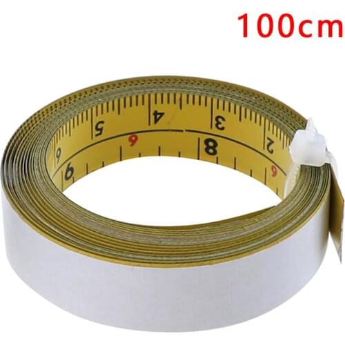 1-5m Inch/Metric Self -Adhesive Tape Measure Steel Miter Scale Miter Track Ruler For Router Table Saw Woodworking Measure Tools