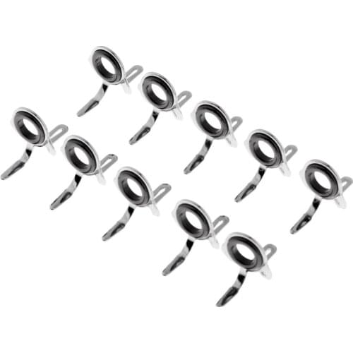 10pcs Fishing Rod Guide Eyes Ceramic Ring for Saltwater Casting Rods