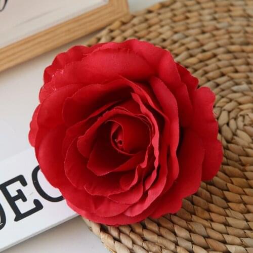 11CM 9color Silk Rose Flower Head Artificial Flower Wedding Decoration DIY Flower Decorative Flower Bouquet