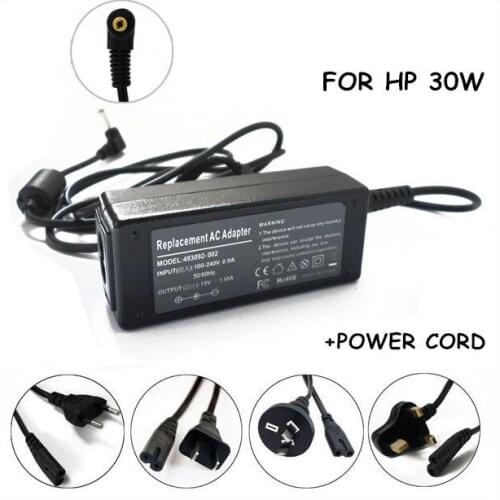 19.5V 1.58A 30W AC Adapter Laptop Battery Charger Power Supply Cord For HP Mini 210-1079 210-1091 210-1097 210-1098 210-1032