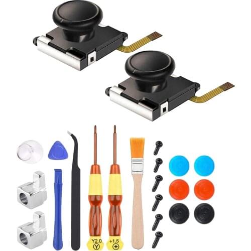 2PCS 3D Analog Joystick Thumb Stick Cap for Nintendo Switch Joypad