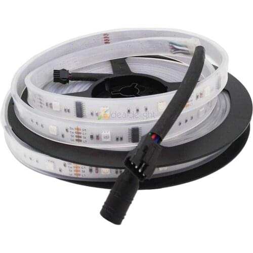 5m 6803 IC 5050 digital RGB LED Strip,150LED IP67 waterproof dream magic color 6803 Led Strip 5050,30LED/m DC12V