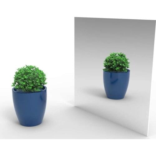 2mm Thickness Acrylic Silver Mirror Square Sheet Plastic Pier Glass Hotel Decorative Lens Plexiglass Not Easy To Broken