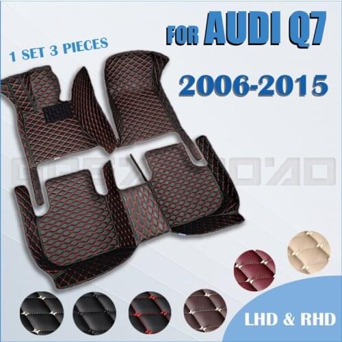 Car floor mats for AUDI Q7 (Seven seats) 2006 2007 2008 2009 2010 2011 2012 2013 2014 2015 Custom foot Pads automobile