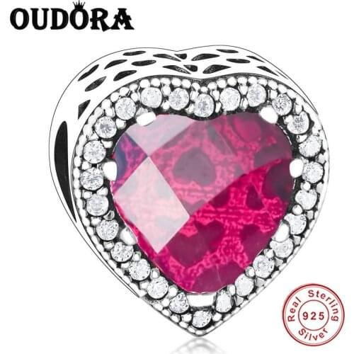 Dazzing Charms Beads Clear Zircon Fit Original Pandora Charms Silver 925 Bracelet For Women Fashion Jewelry Berloque