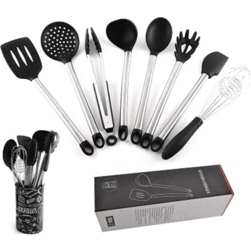Kitchenware 9 pieces Spoon Spatula Ladle Utensils Dinnerware Set Cooking Tools Accessories Kitchen Utensils spatula Set