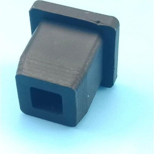 Square Silicone Chair Leg Caps Non-Slip Table Foot Dust Cover Silicone Rubber Square Stopper 9.6mm*9.6mm Flat End Inserted Tube