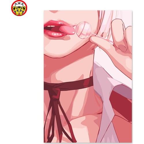 Home decor oil painting cartoon beauty lollipops tease pornography
