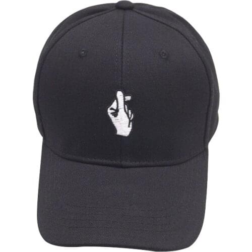 Love Finger Embroidered Baseball Cap Solid Color Hand OK Love Gesture Finger Snapback Hat Women And Men Adjustable Caps TG0085