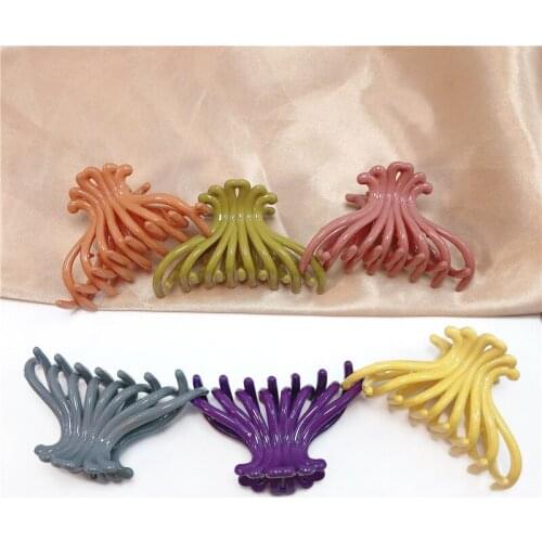 Fashion Bright Paint Girls Hair Claw Clip Korea New Ins Simple Temperament Children Hairpin Lovely Hair Accessories for Women