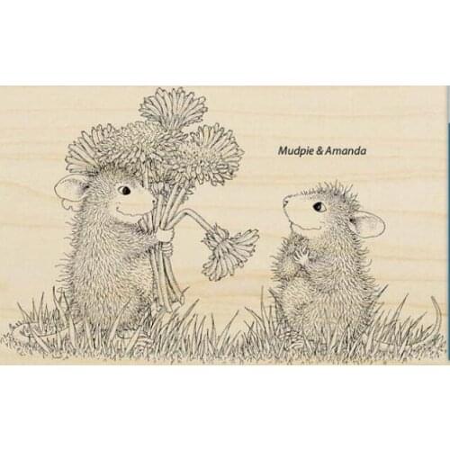 Mouse flowersTransparent Clear Silicone Stamp/Seal for DIY scrapbooking/photo album Decorative clear stamp A396