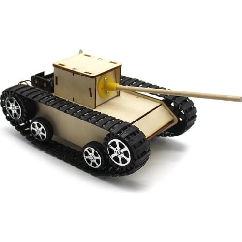 DIY Material Kit Model Robot Smart Tank Chassis Model Kit for DIY STEM Education Assembled
