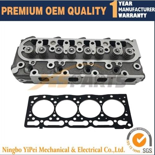 New Complete Cylinder Head & Head gasket with Valves for Kubota V1505 V1505D V1505-T V1505-E