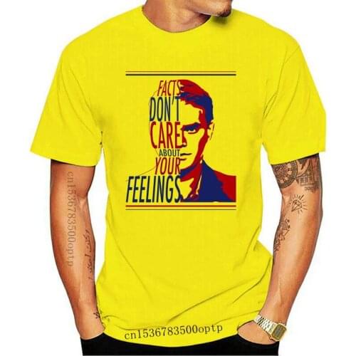 New Fact Dont Care About Your Feelings Ben Shapiro Men T-Shirt(1) Print O-Neck Cotton Casual Short joji