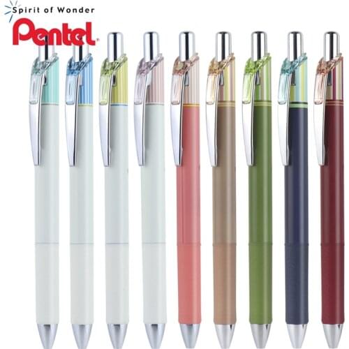 Pentel Energel Gel Pen Quick Drying Kawaii Pen Stripe Clena BLN75L 0.5mm Press Color Pens For School Student Stationery 1Pcs