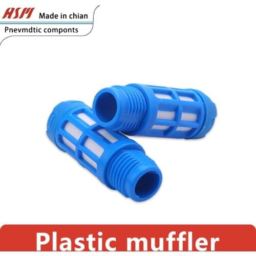 Plastic PSL Multicolor 1/2/3/4/6 Minute 1 Inch Electromagnetic Valve Pneumatic Muffler
